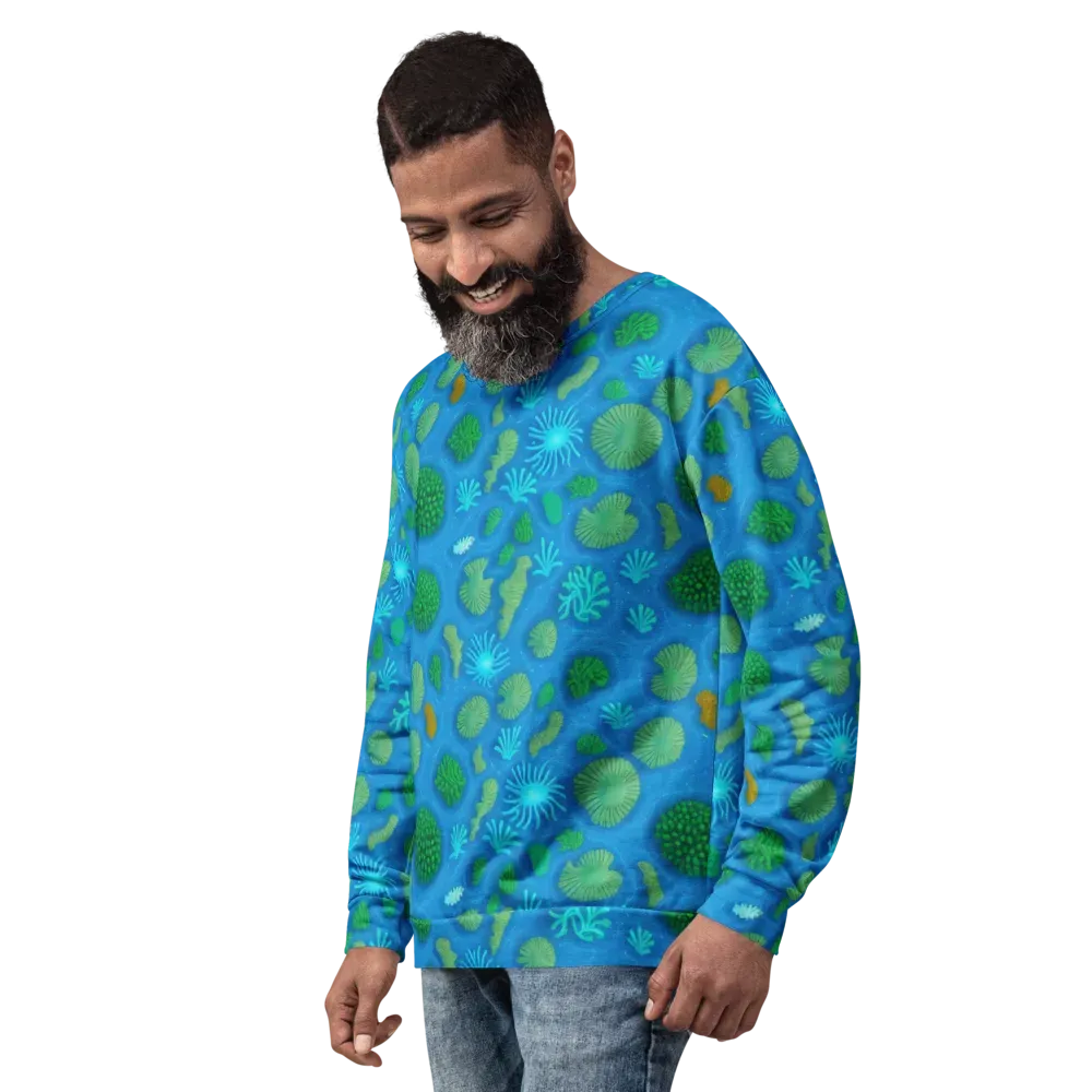 Emerald Drift on Sweatshirt — Left Front