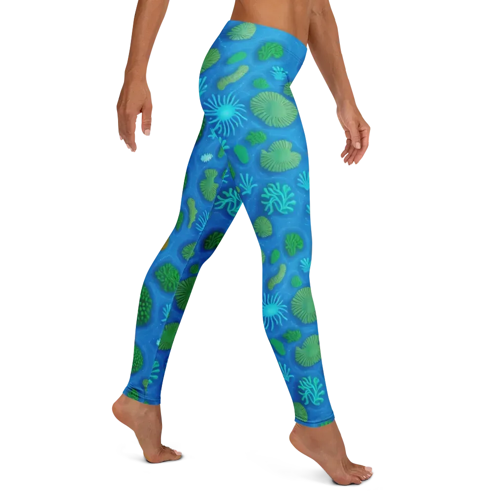Emerald Drift on Leggings — Right