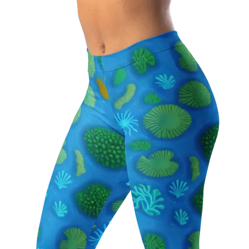 Emerald Drift on a Leggings