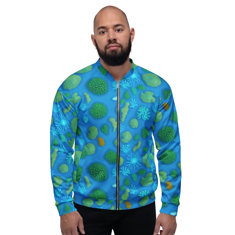 Emerald Drift on Bomber Jacket — Front