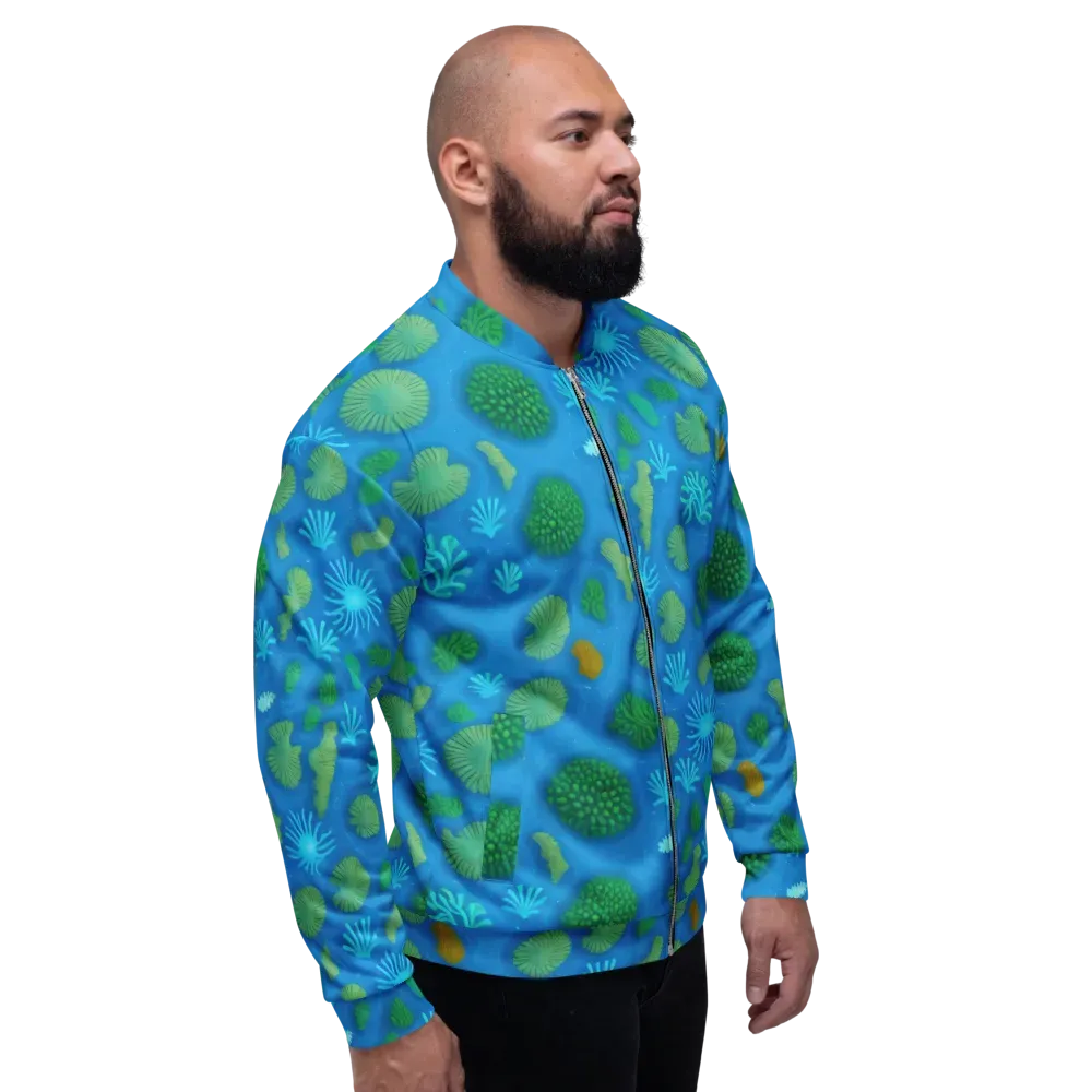Emerald Drift on Bomber Jacket — Right