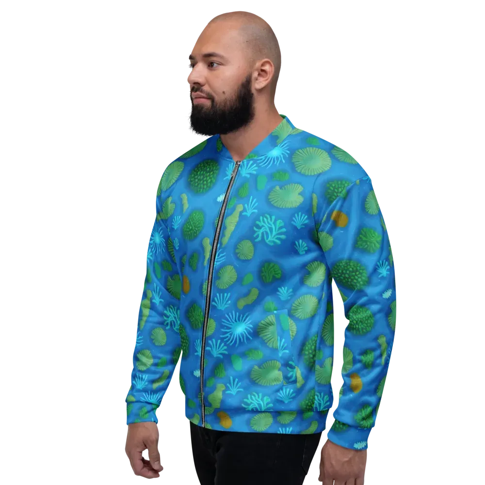 Emerald Drift on Bomber Jacket — Left
