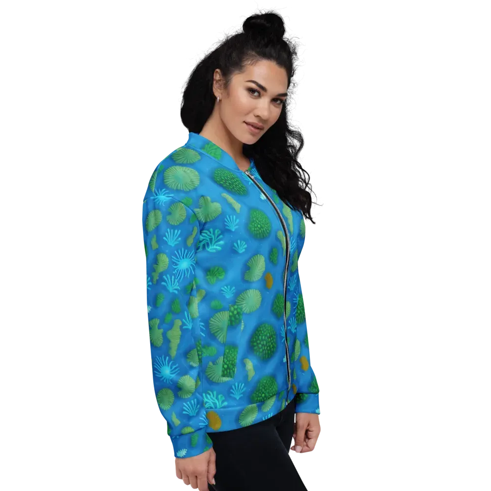 Emerald Drift on Bomber Jacket — Right