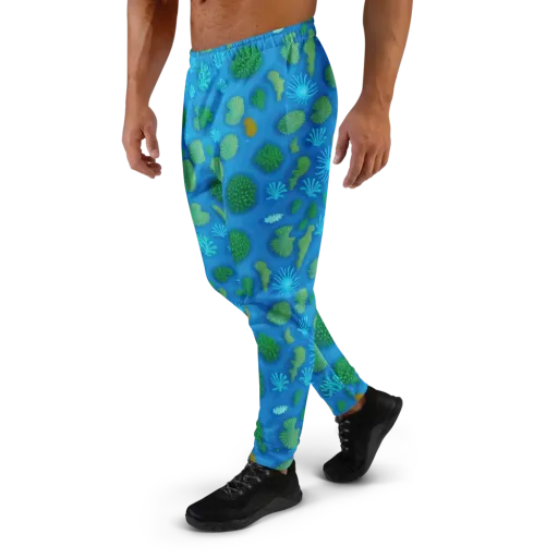 Emerald Drift on a Men's Joggers