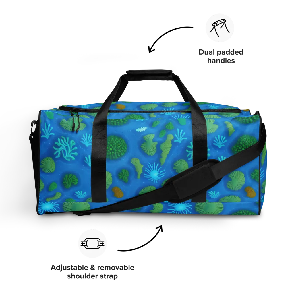 Emerald Drift on Duffle Bag — Front