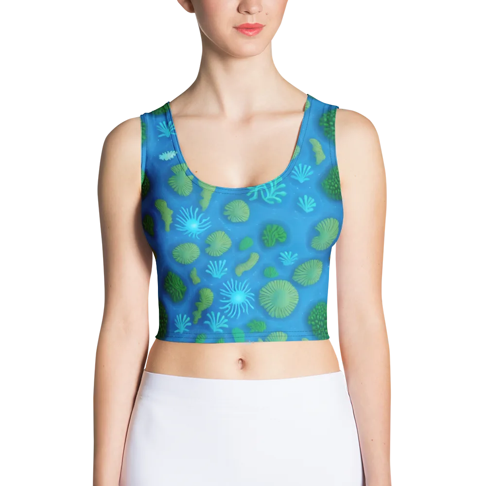 Emerald Drift on Crop Top — Front