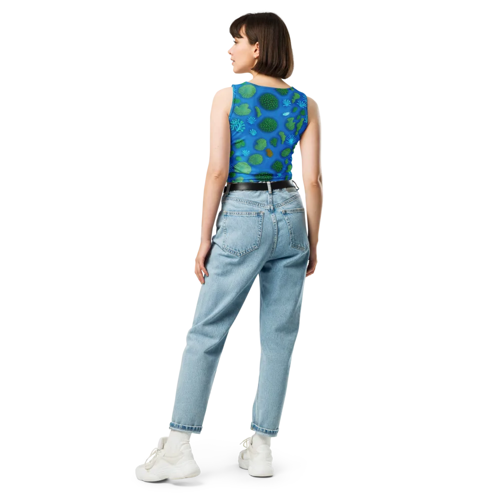 Emerald Drift on Crop Top — Back