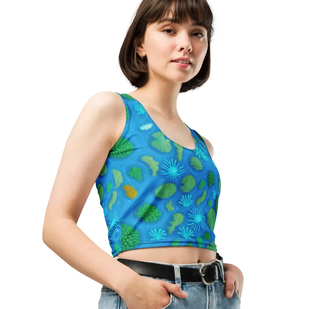 Emerald Drift on Crop Top — Right Front