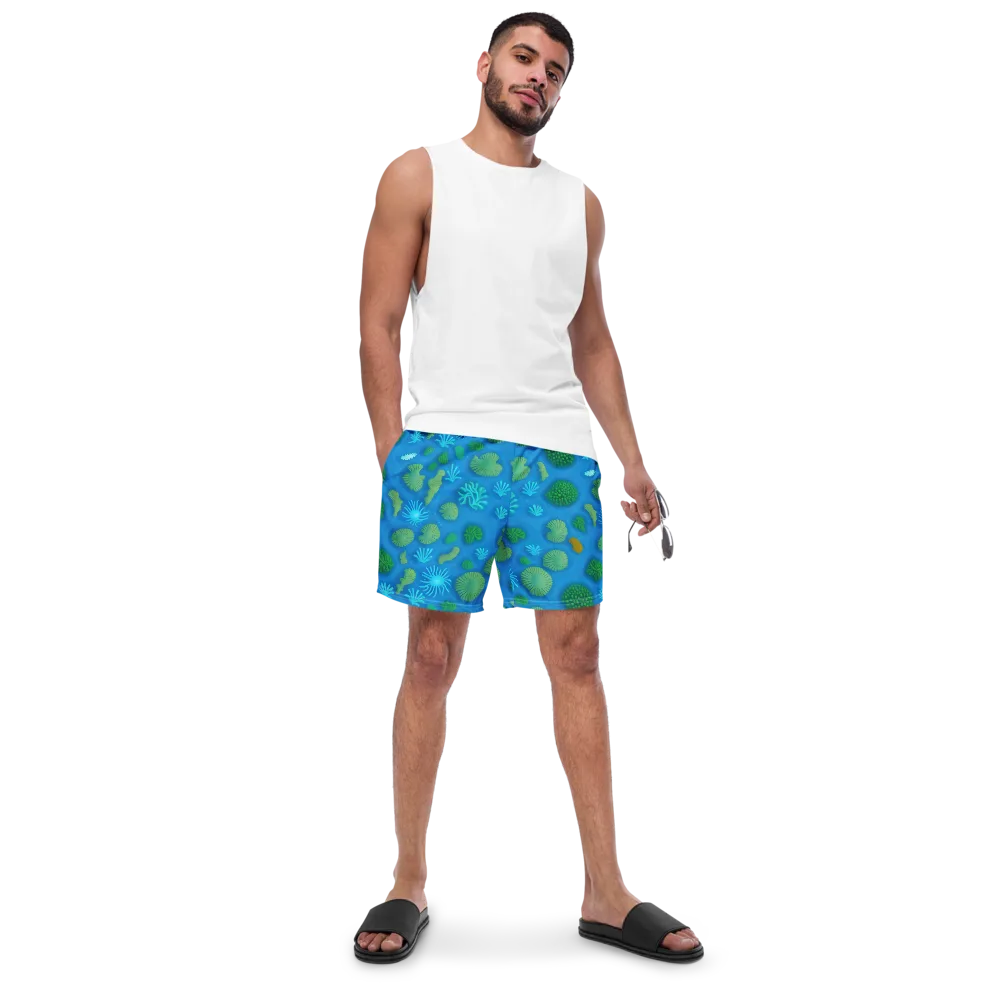 Emerald Drift on Swim Trunks — Front