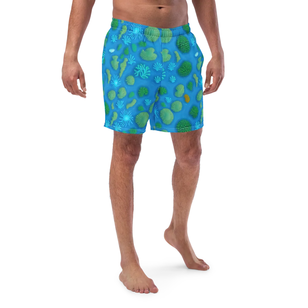 Emerald Drift on Swim Trunks — Front
