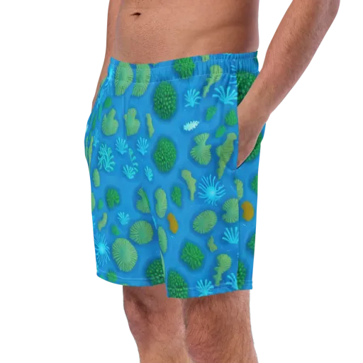 Emerald Drift on a Swim Trunks
