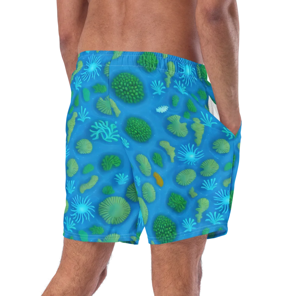Emerald Drift on Swim Trunks — Right Back