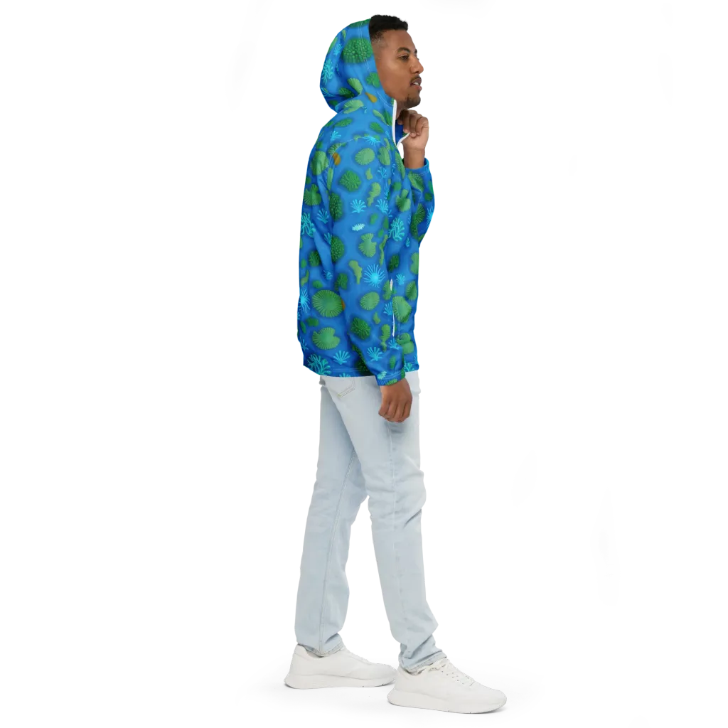 Emerald Drift on Men's Windbreaker — Right