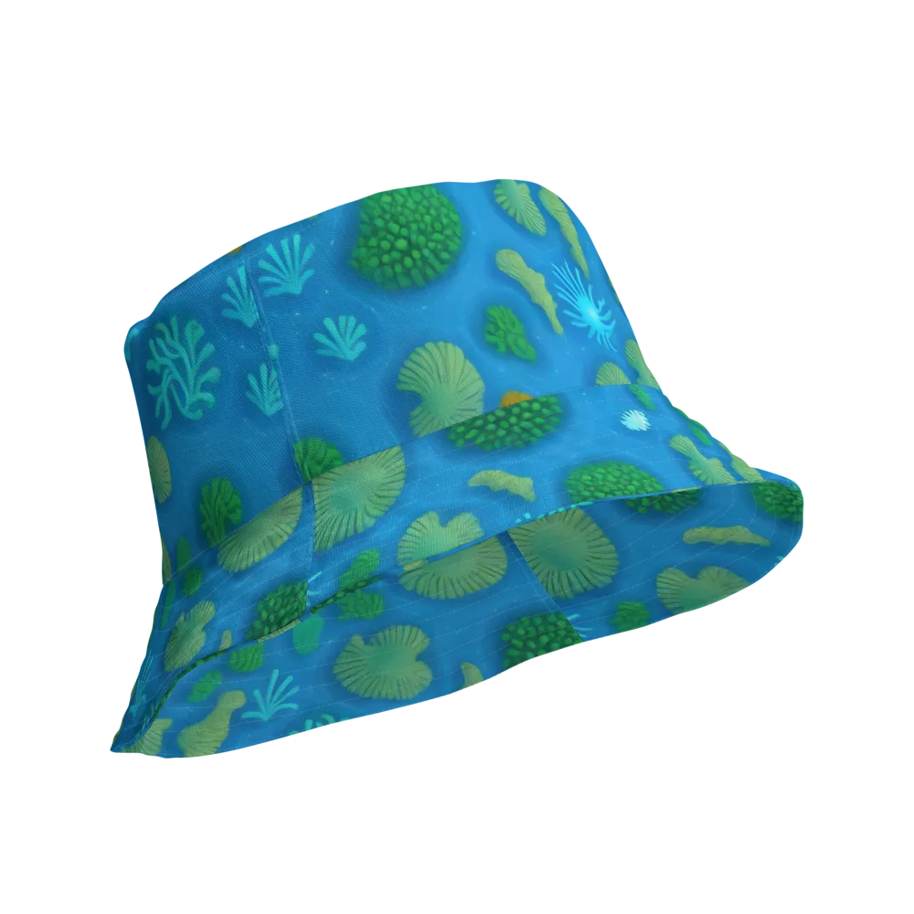 Emerald Drift on Reversible Bucket Hat — Product details Outside