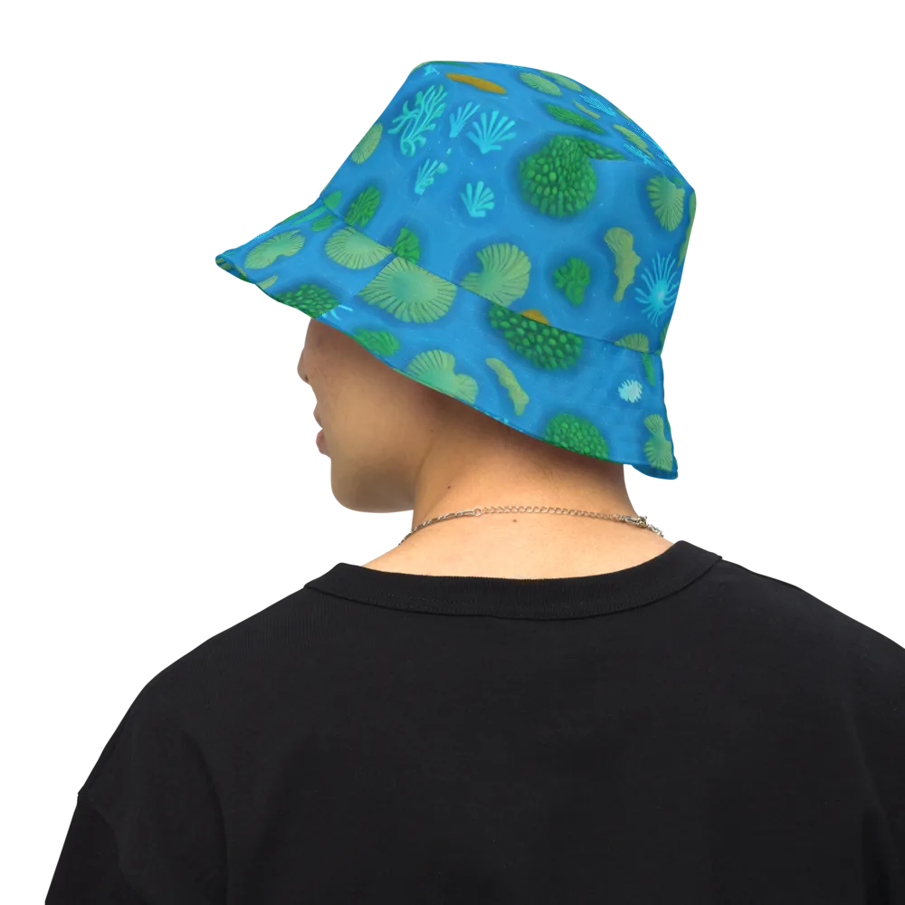Emerald Drift on Reversible Bucket Hat — Back Inside