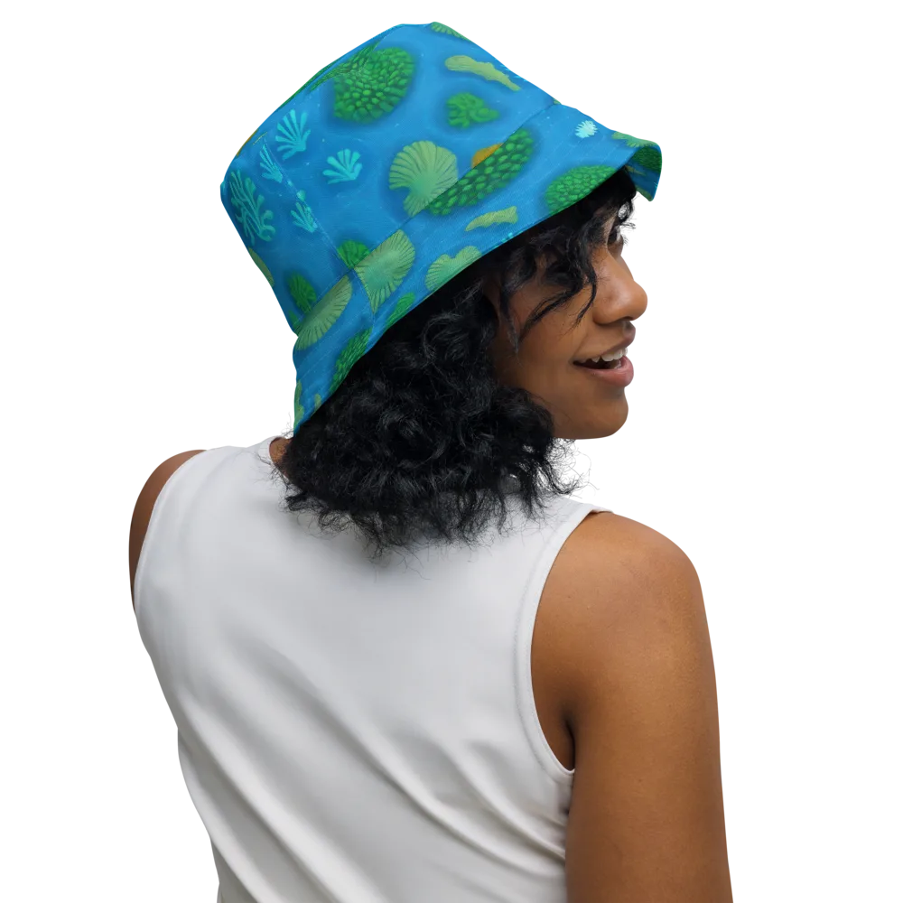 Emerald Drift on Reversible Bucket Hat — Right Outside