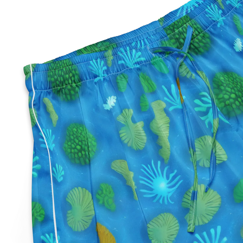 Emerald Drift on Women's Pajama Shorts — Product details