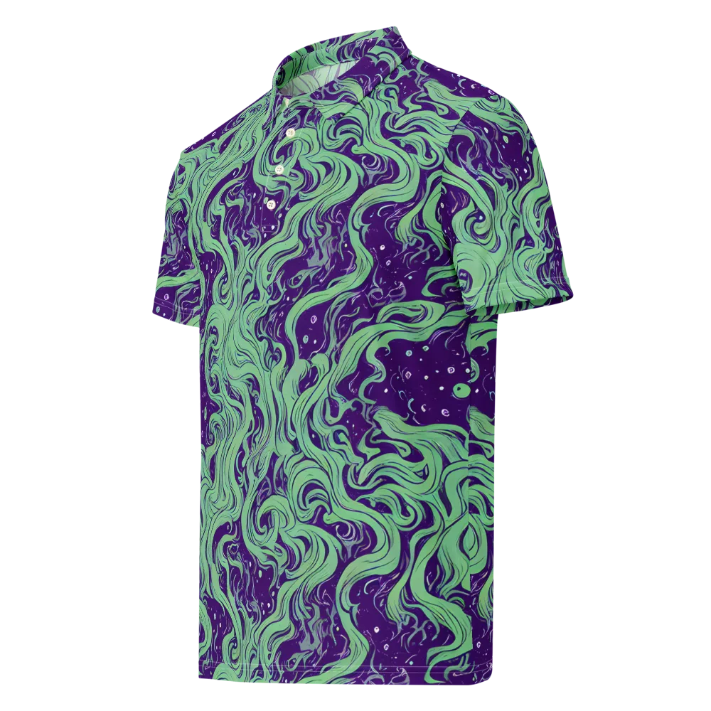 Amethyst Drift on Men's Slim Fit Polo Shirt — Left Front