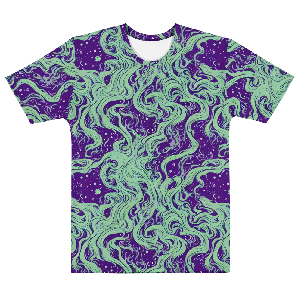 Amethyst Drift on Men's Cotton Crew Neck T-Shirt — Front