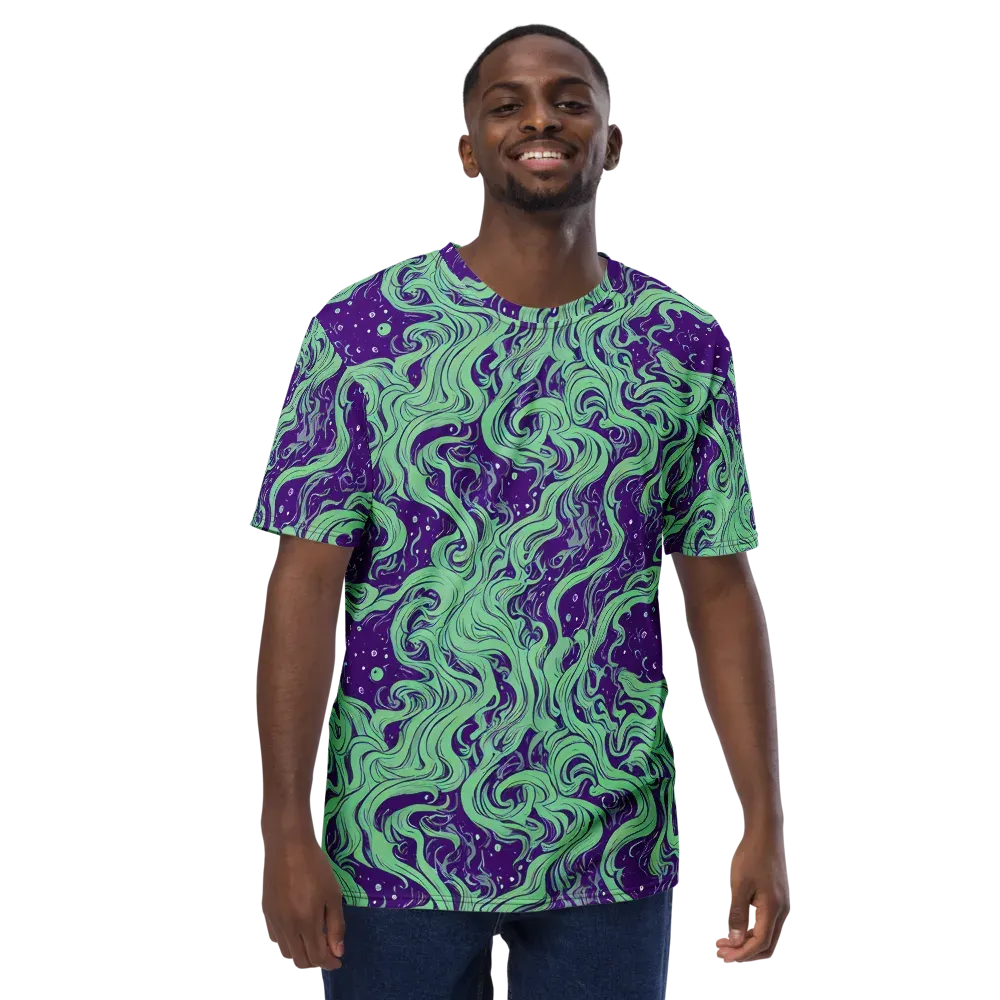 Amethyst Drift on Men's Crew Neck T-Shirt — Front
