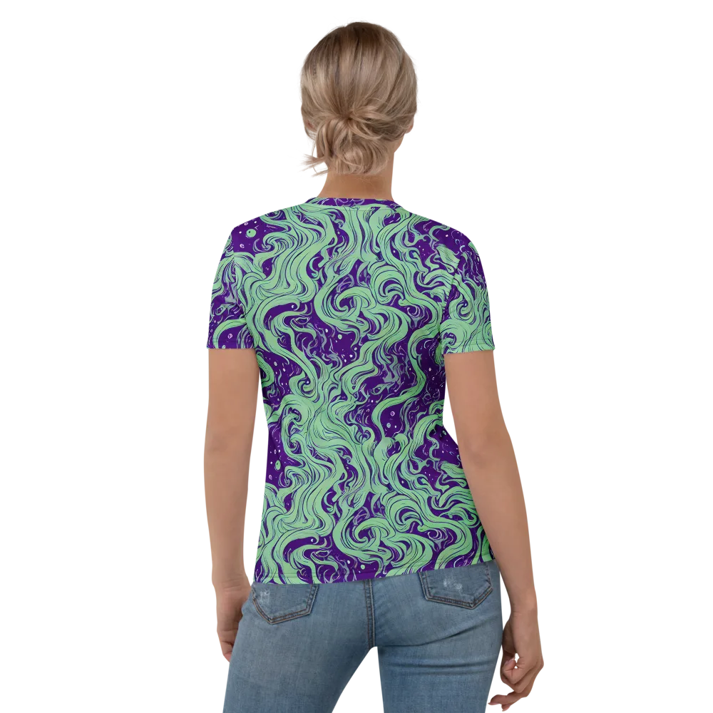 Amethyst Drift on Women's Crew Neck T-Shirt — Back
