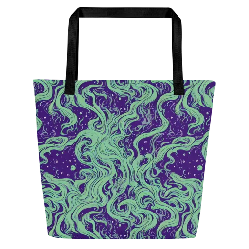 Amethyst Drift on a Large Tote Bag W/ Pocket