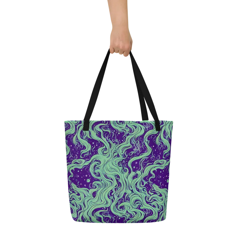 Amethyst Drift on Large Tote Bag W/ Pocket — Front