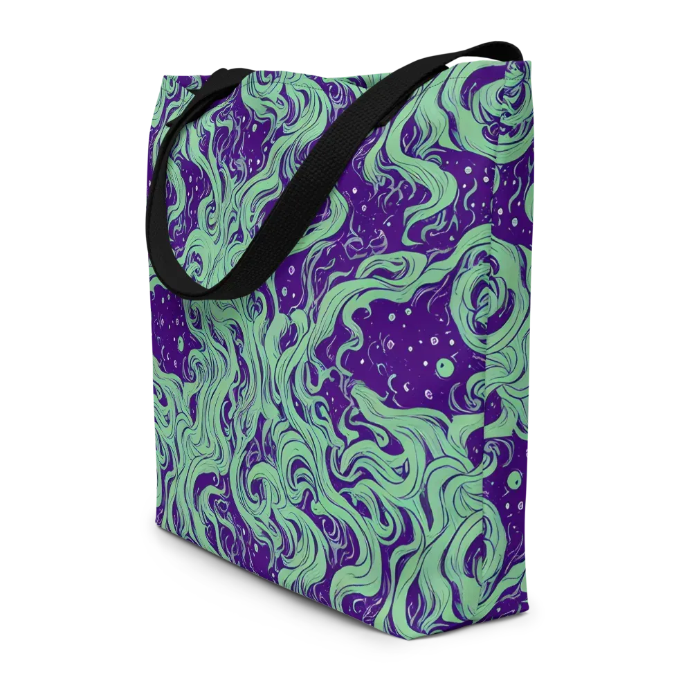 Amethyst Drift on Large Tote Bag W/ Pocket — Front