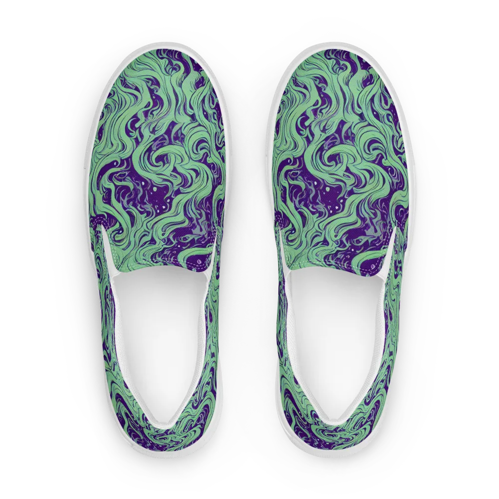 Amethyst Drift on Women's Slip-On Canvas Shoes — Front