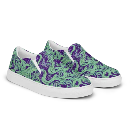 Amethyst Drift on a Women's Slip-On Canvas Shoes
