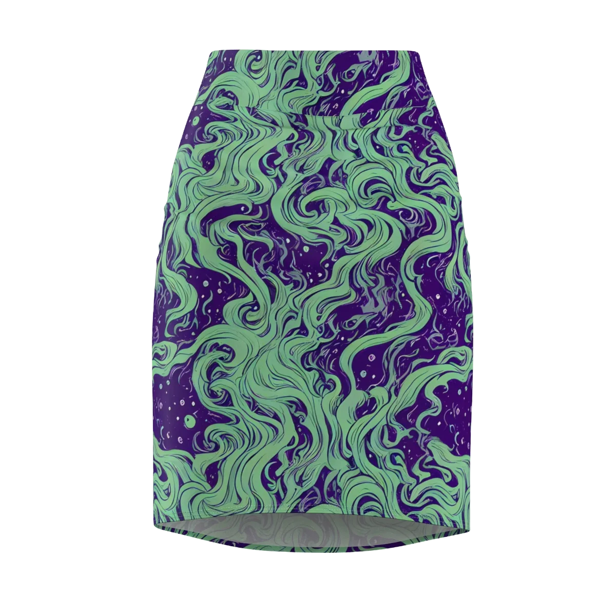 Amethyst Drift on Pencil Skirt — Front