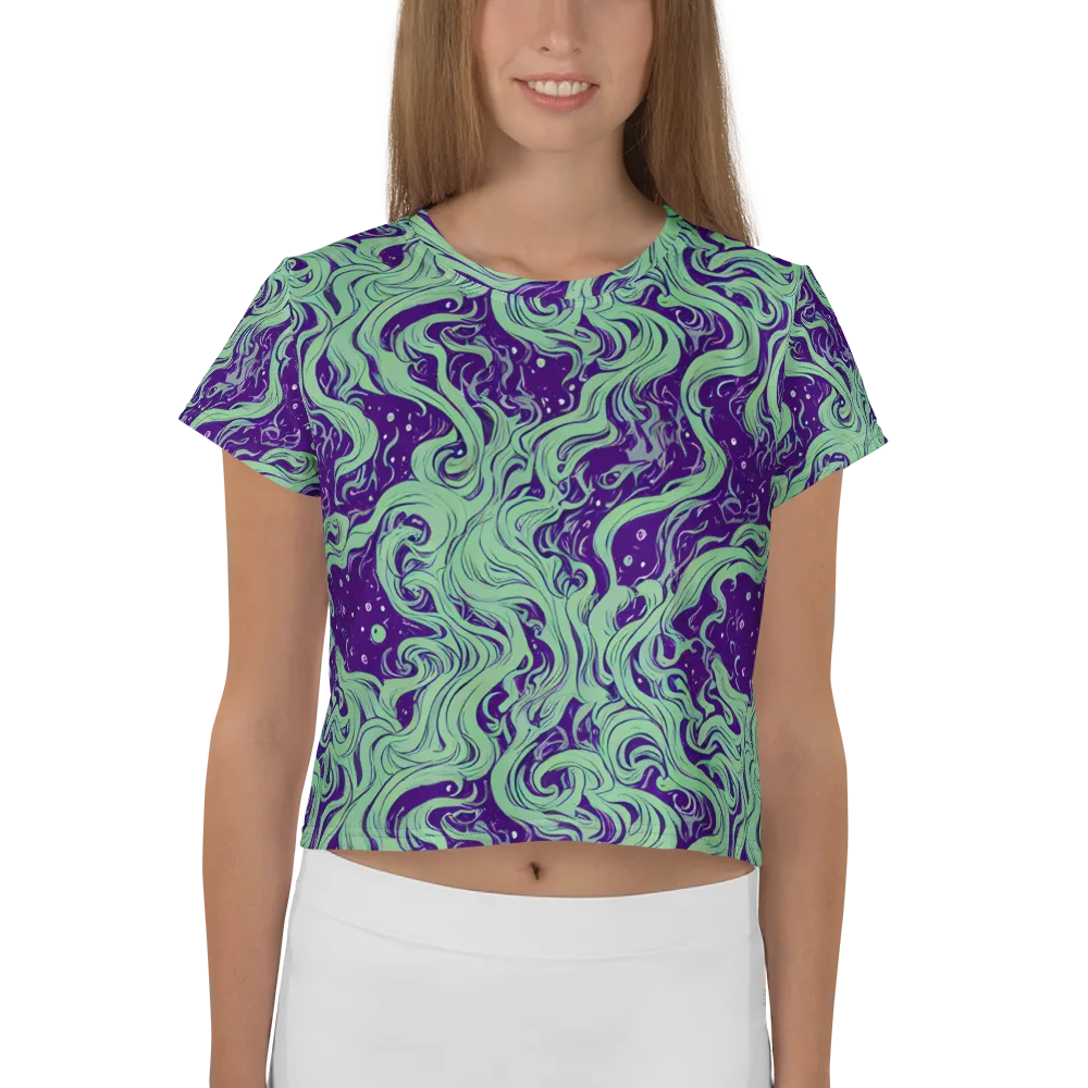 Amethyst Drift on Crop Tee — Front