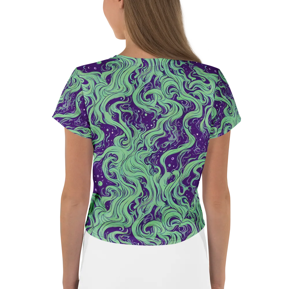 Amethyst Drift on Crop Tee — Back