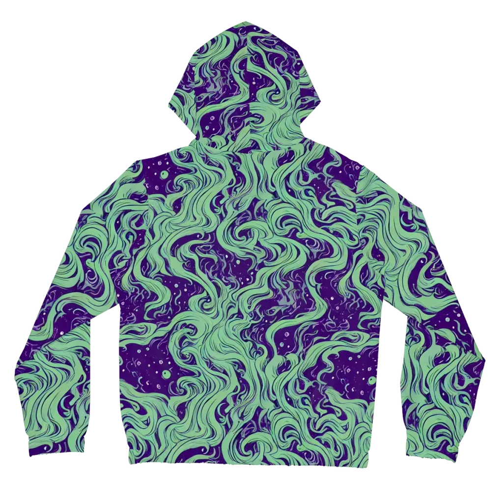 Amethyst Drift on Women's Full-Zip Hoodie — Back