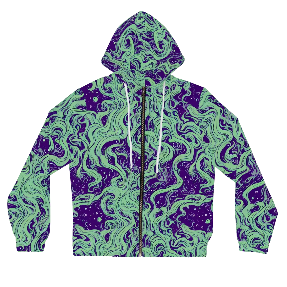 Amethyst Drift on Women's Full-Zip Hoodie — Front