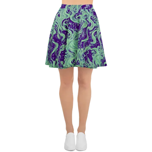 Amethyst Drift on a Skater Skirt