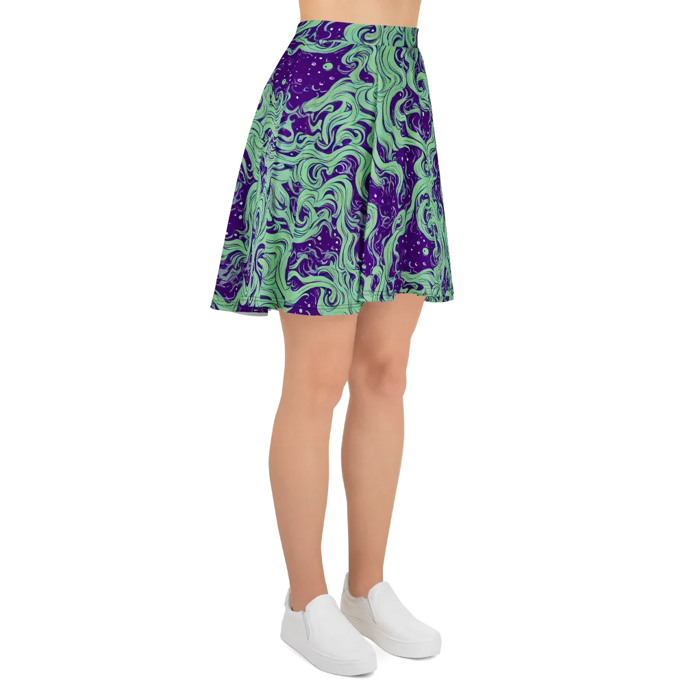 Amethyst Drift on Skater Skirt — Right