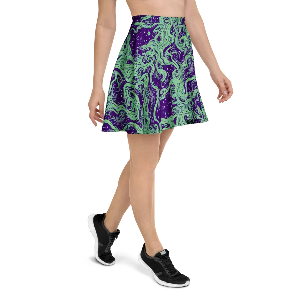 Amethyst Drift on Skater Skirt — Right