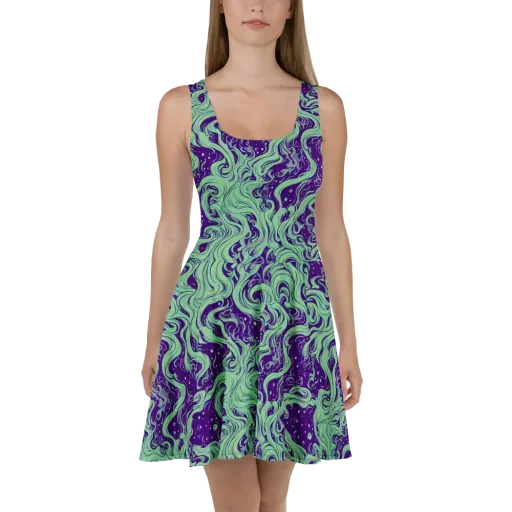 Amethyst Drift on a Skater Dress