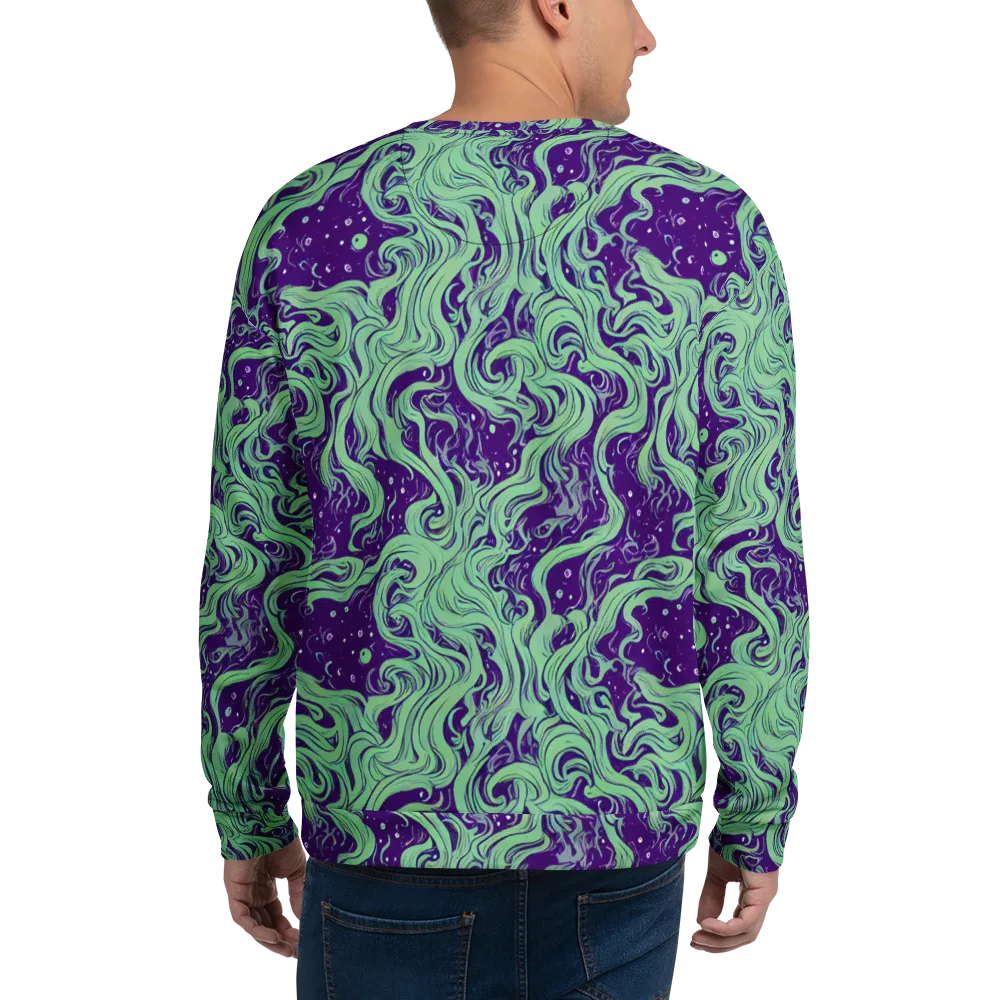 Amethyst Drift on Sweatshirt — Back