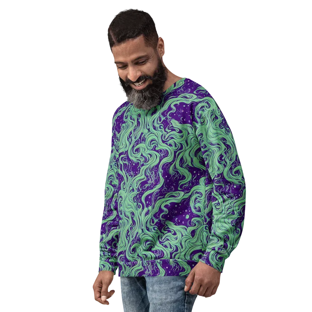 Amethyst Drift on Sweatshirt — Left Front