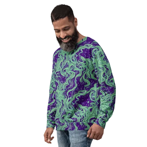 Amethyst Drift on a Sweatshirt
