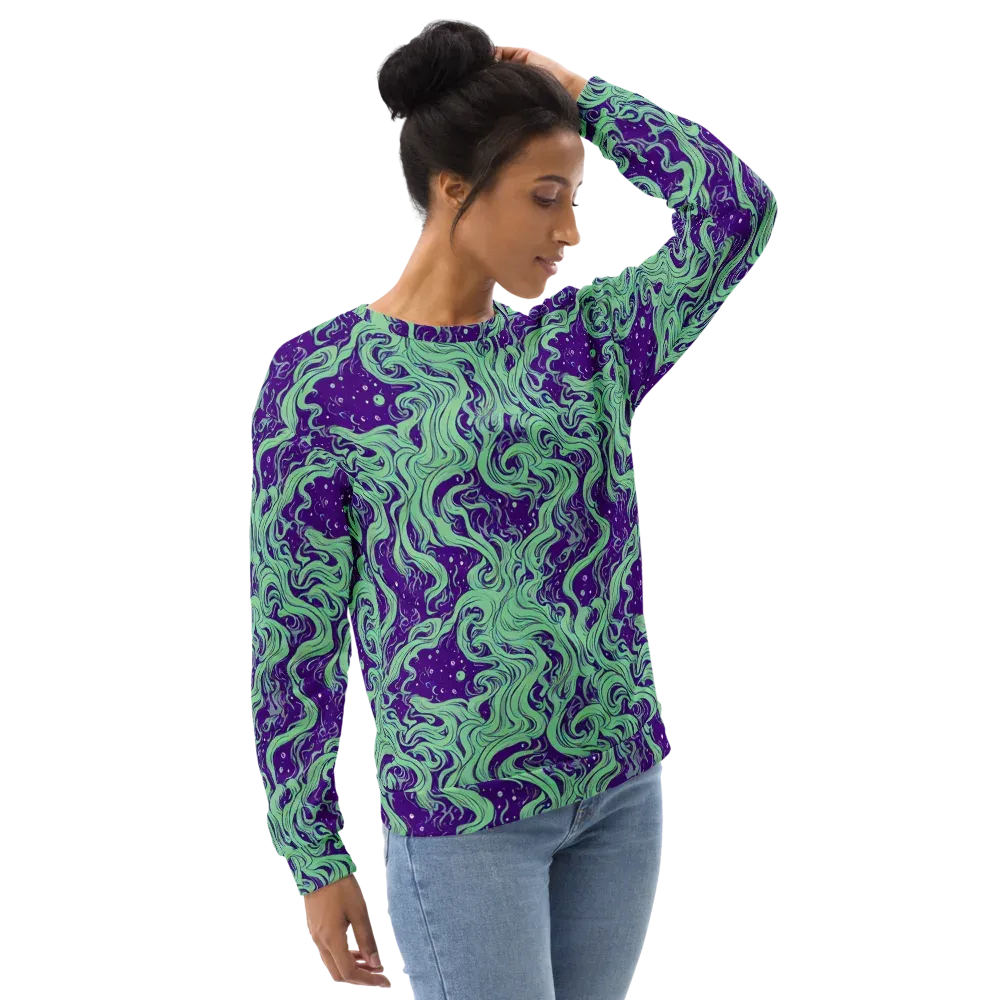 Amethyst Drift on Sweatshirt — Right Front