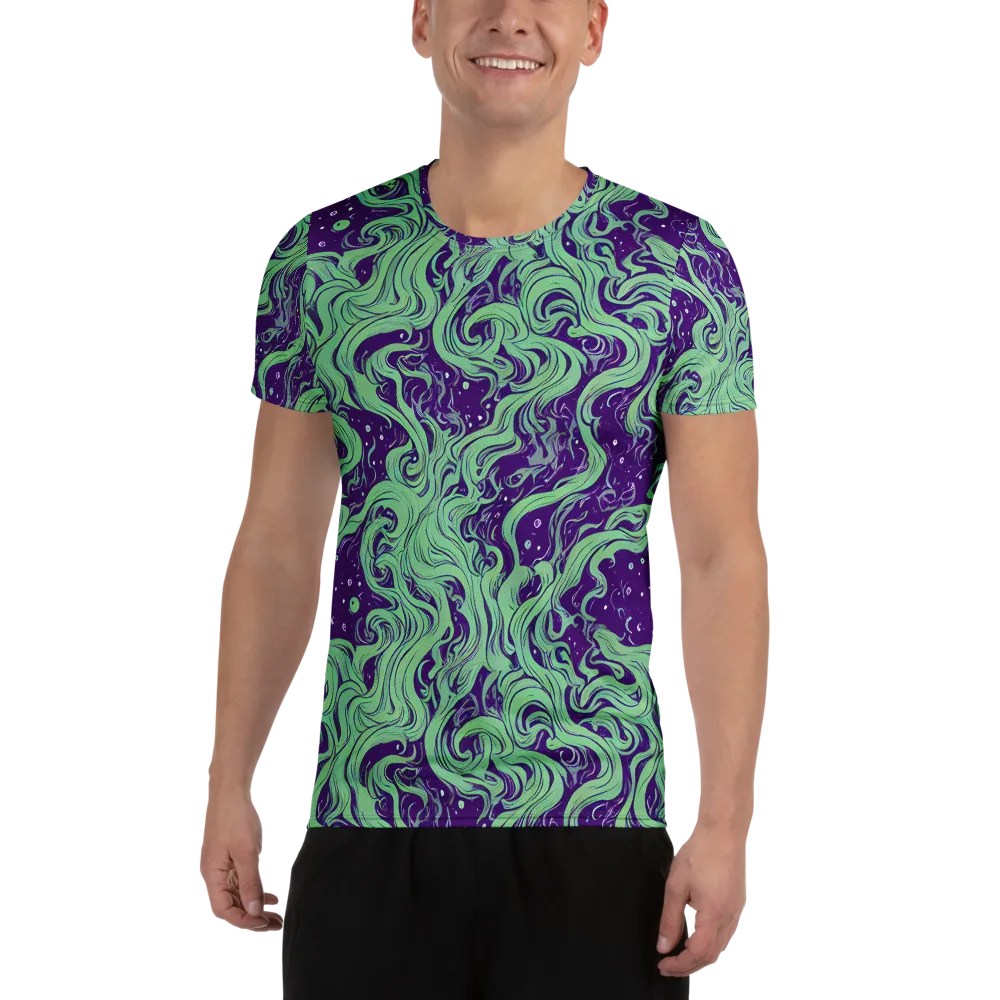 Amethyst Drift on Men's Athletic T-Shirt — Front