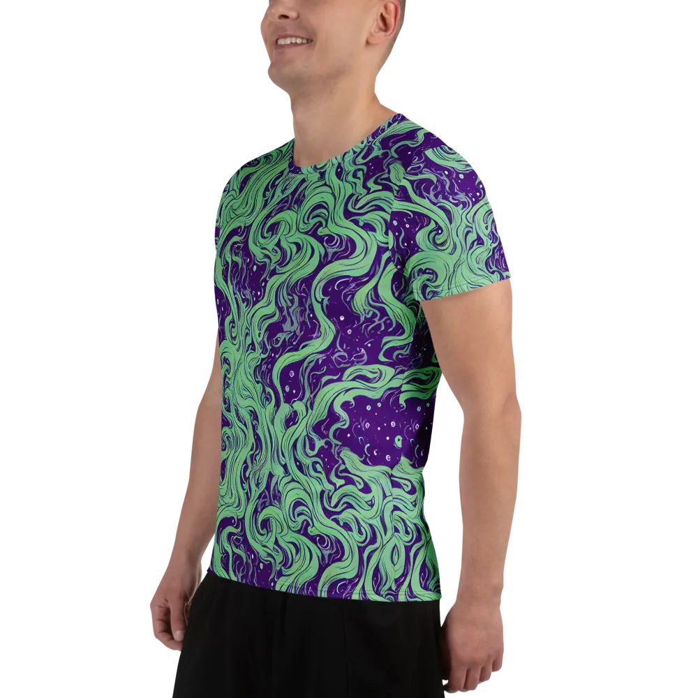 Amethyst Drift on Men's Athletic T-Shirt — Left