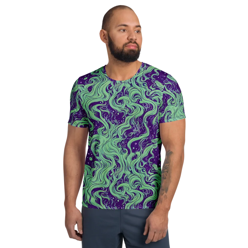 Amethyst Drift on Men's Athletic T-Shirt — Front