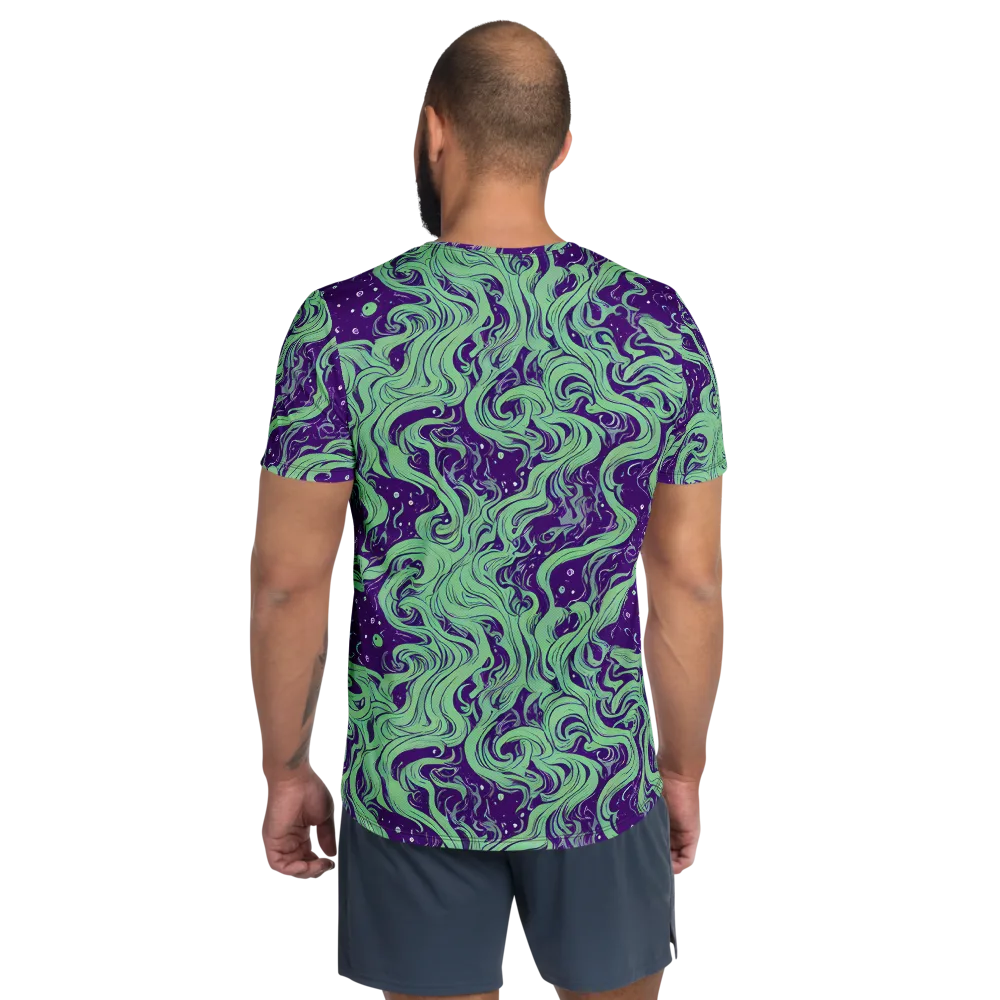Amethyst Drift on Men's Athletic T-Shirt — Back