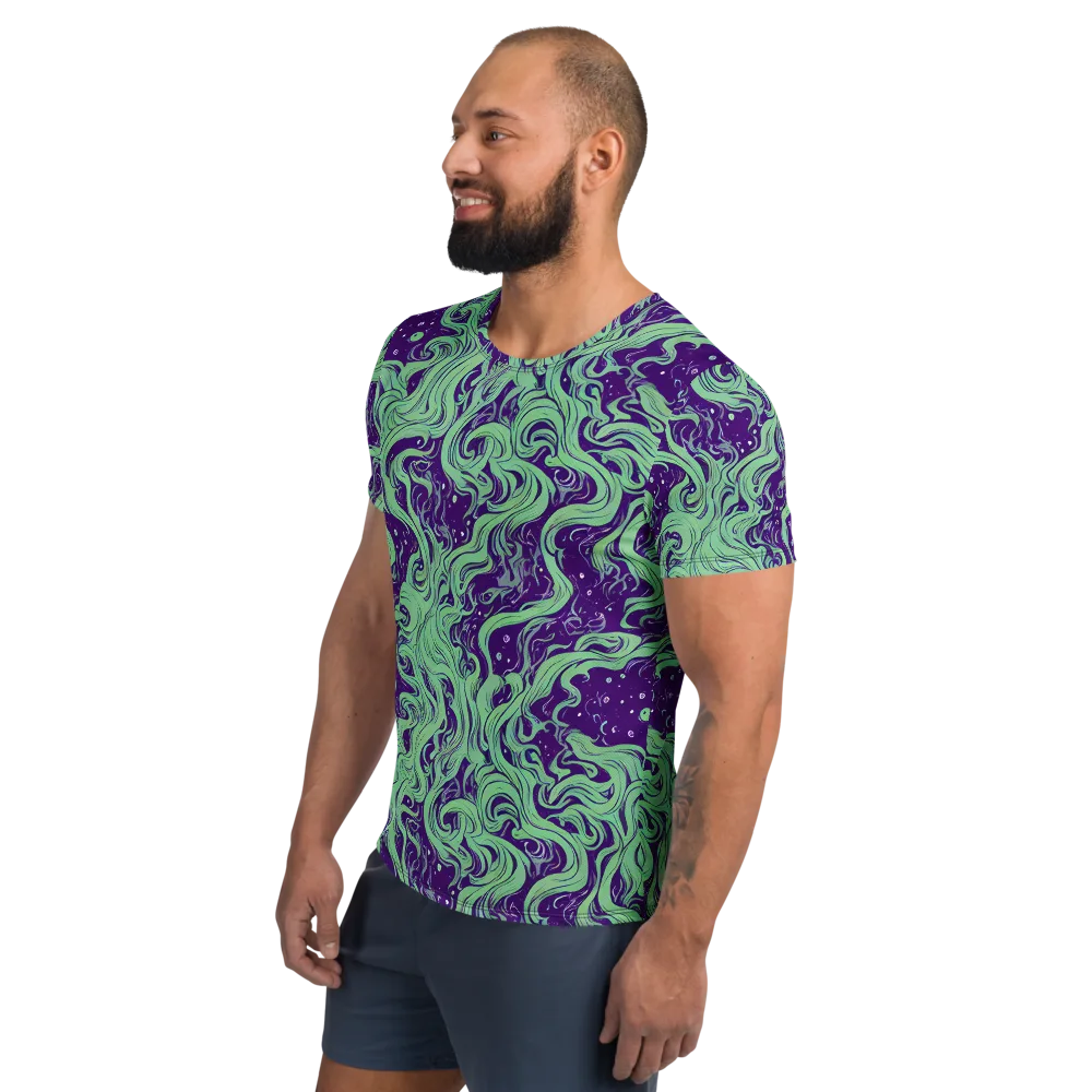 Amethyst Drift on Men's Athletic T-Shirt — Left