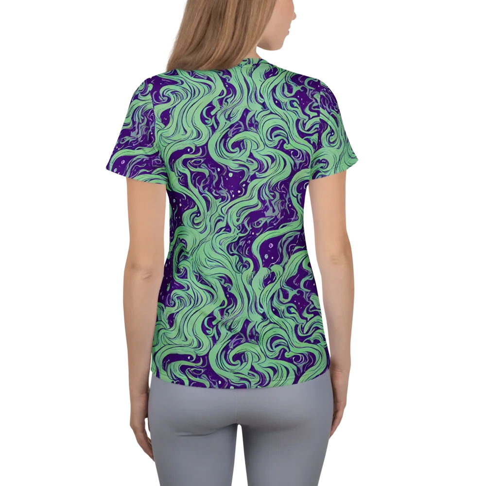 Amethyst Drift on Women's Athletic T-Shirt — Back