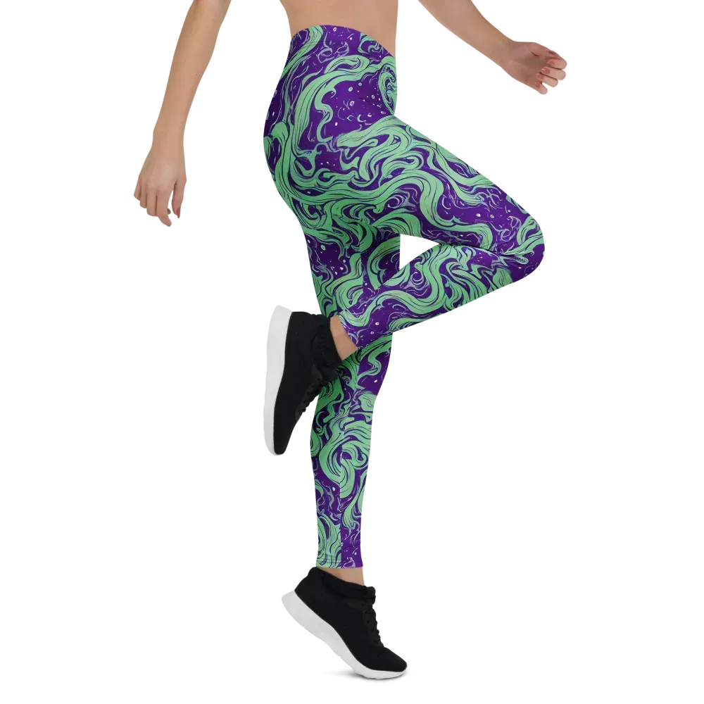 Amethyst Drift on Leggings — Right
